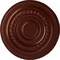 Ekena Millwork Oldham Ceiling Medallion (Fits Canopies up to 8 5/8"), Hand-Painted Antique Copper, 18"OD x 1 1/4"P CM18OLACS - alternate 1
